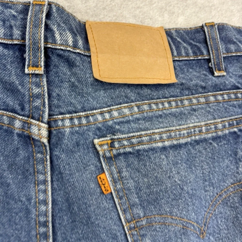Vintage 90's Levi's 517 Orange Tab Denim Jeans 36x32 Vintage‎ Flare Orange Tab